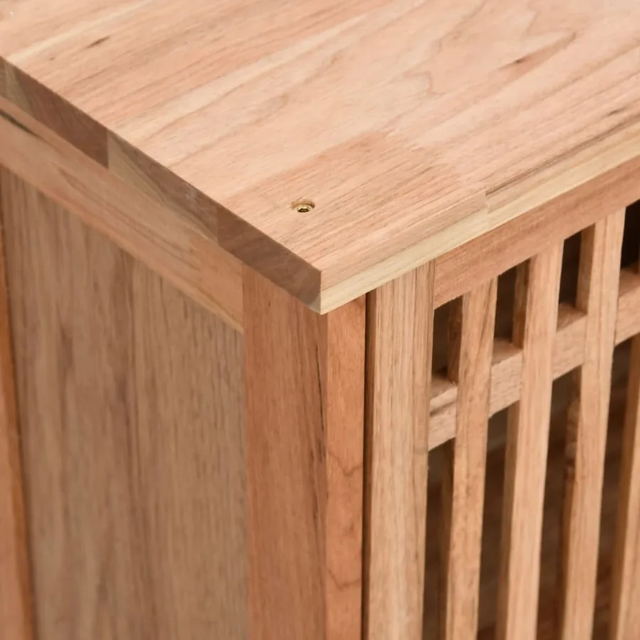 Ensemble de meubles de salle de bain 2 pcs Bois massif de noyer - 5