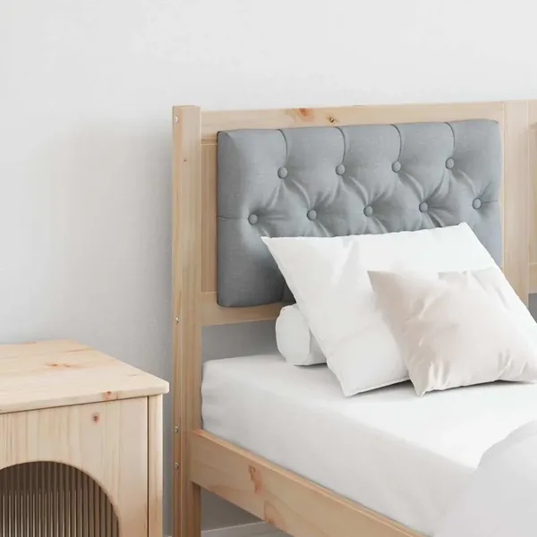 Tête de lit Marron et gris clair 140 cm Bois massif en pin