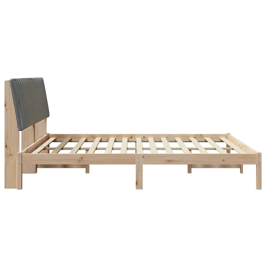 Cadre de lit avec tête de lit Marron 180 x 200 cm Pin massif - 6