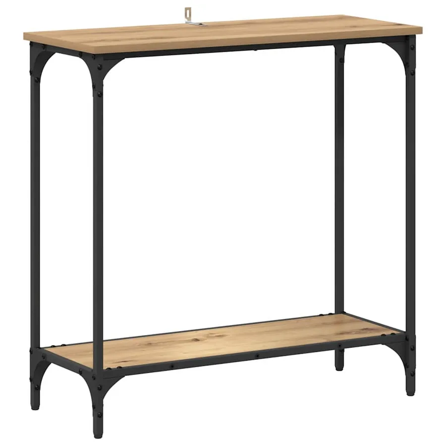 Table console chêne artisanal 75 x 30.5 x 75 cm - 2
