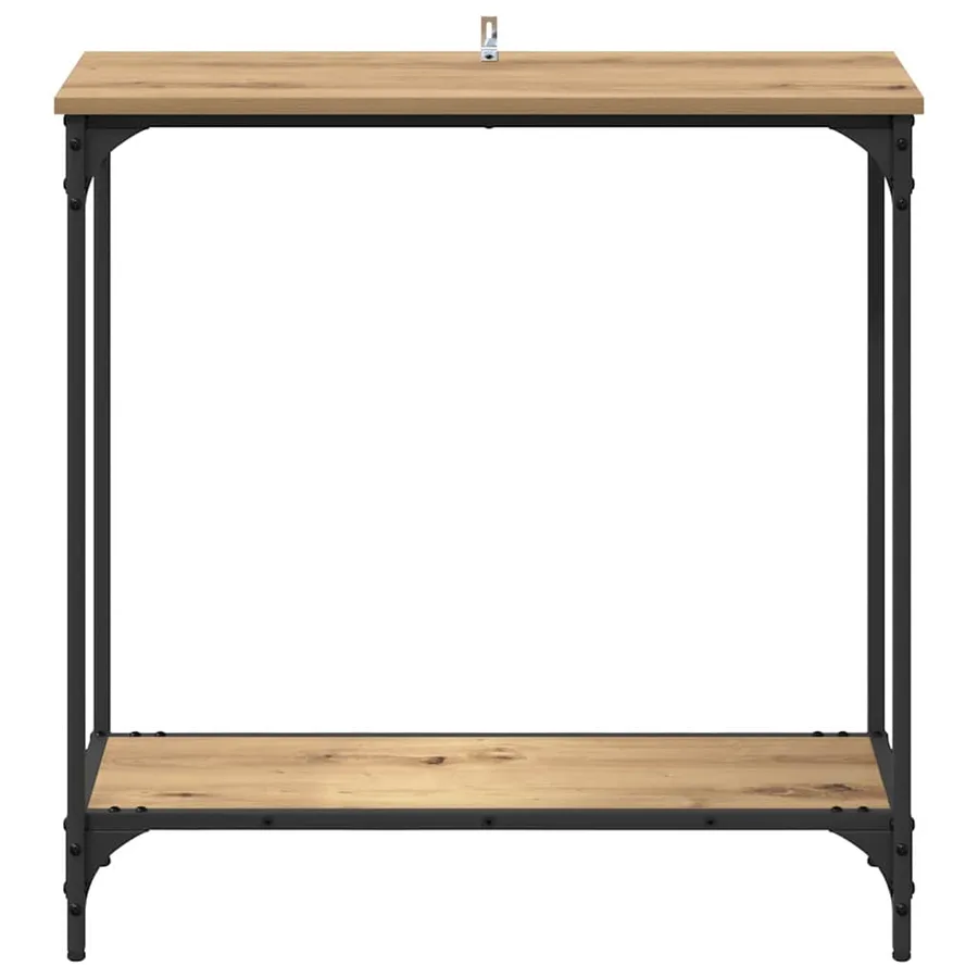 Table console chêne artisanal 75 x 30.5 x 75 cm - 5