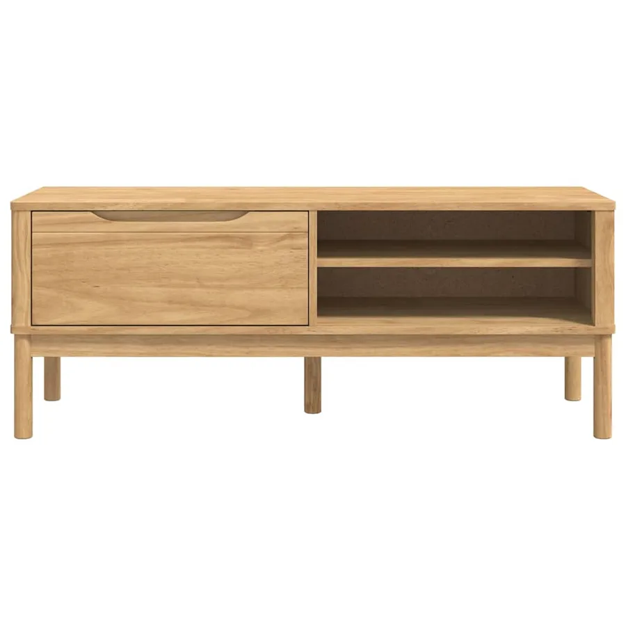 Banc de couloir avec tiroir FLORO Cire marron 115 x 40 x 45 cm - 6