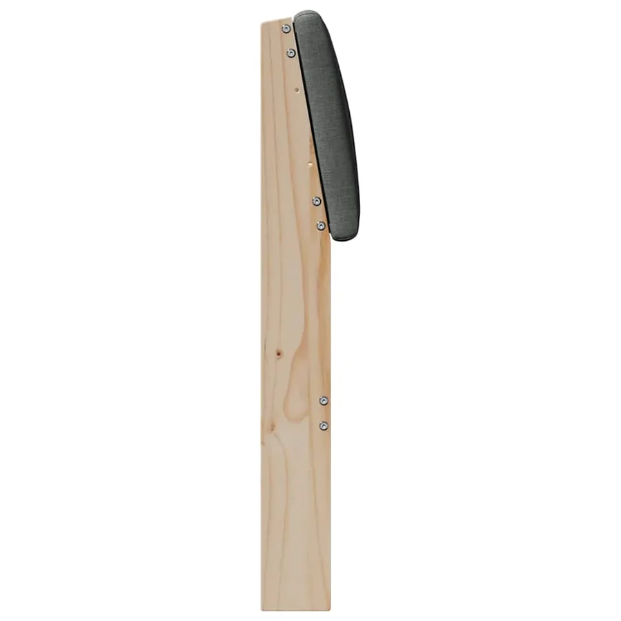 Tête de lit capitonnée Gris foncé 75 cm Pin massif - 5