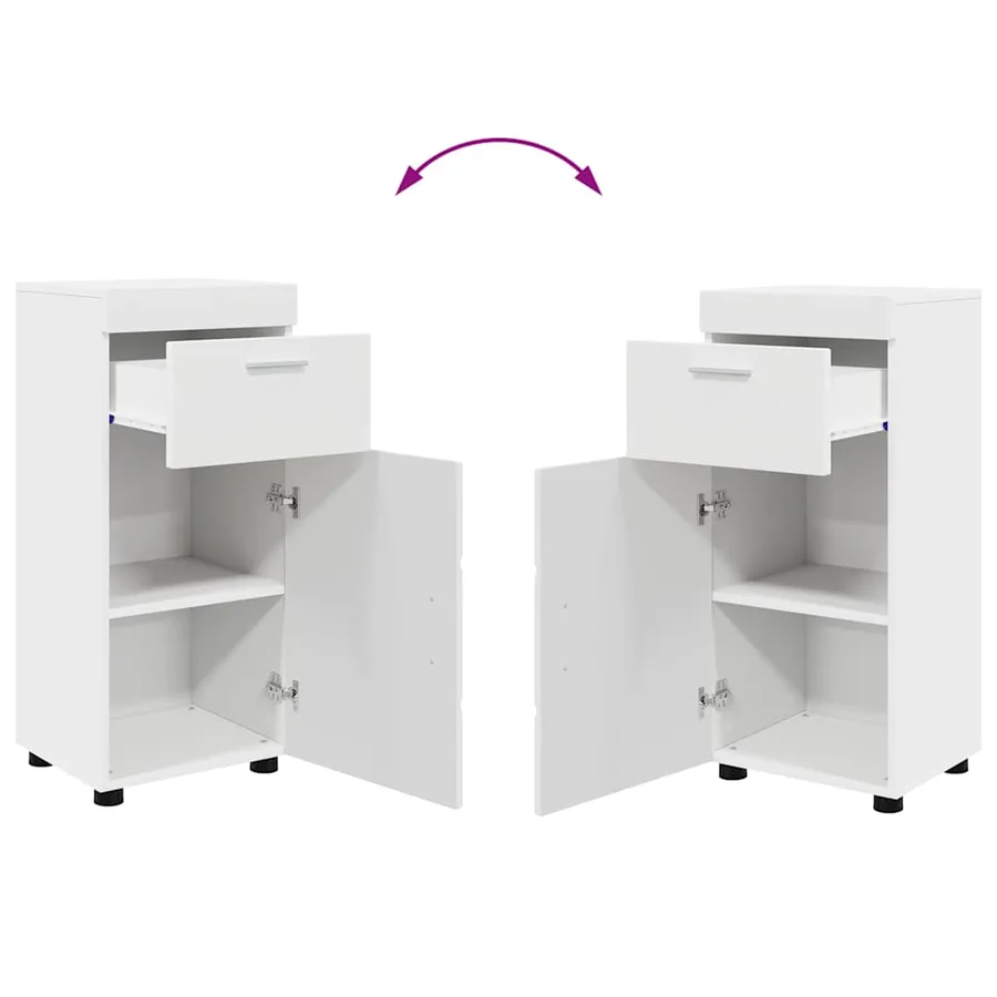 Ensemble de mobilier de salle de bain TULUM 4 pcs Blanc - 10