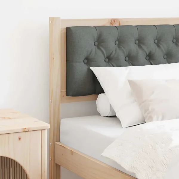 Tête de lit Autre marron et gris foncé 75 cm Bois massif en pin