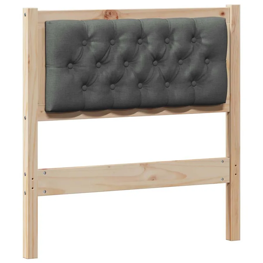 Tête de lit Autre marron et gris foncé 75 cm Bois massif en pin - 2