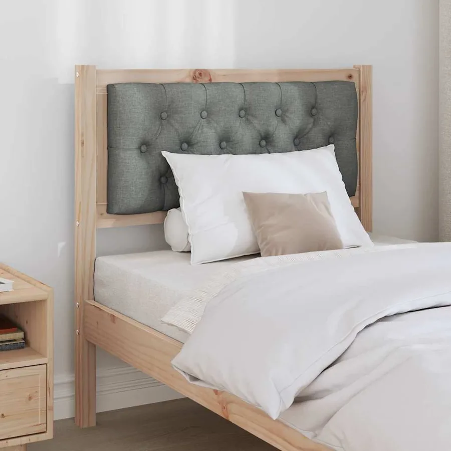 Tête de lit Autre marron et gris foncé 75 cm Bois massif en pin - 3