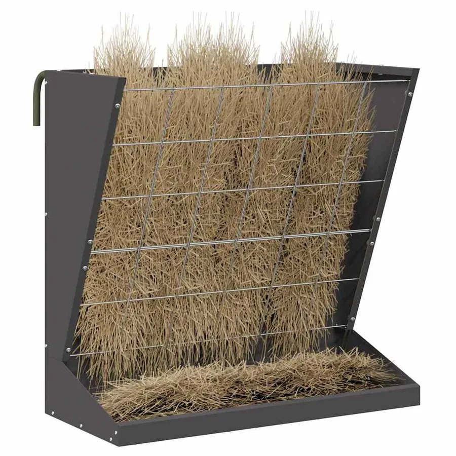 Distributeur de Foin Noir 71 x 33 x 70 cm Acier Laminé à Froid - 3