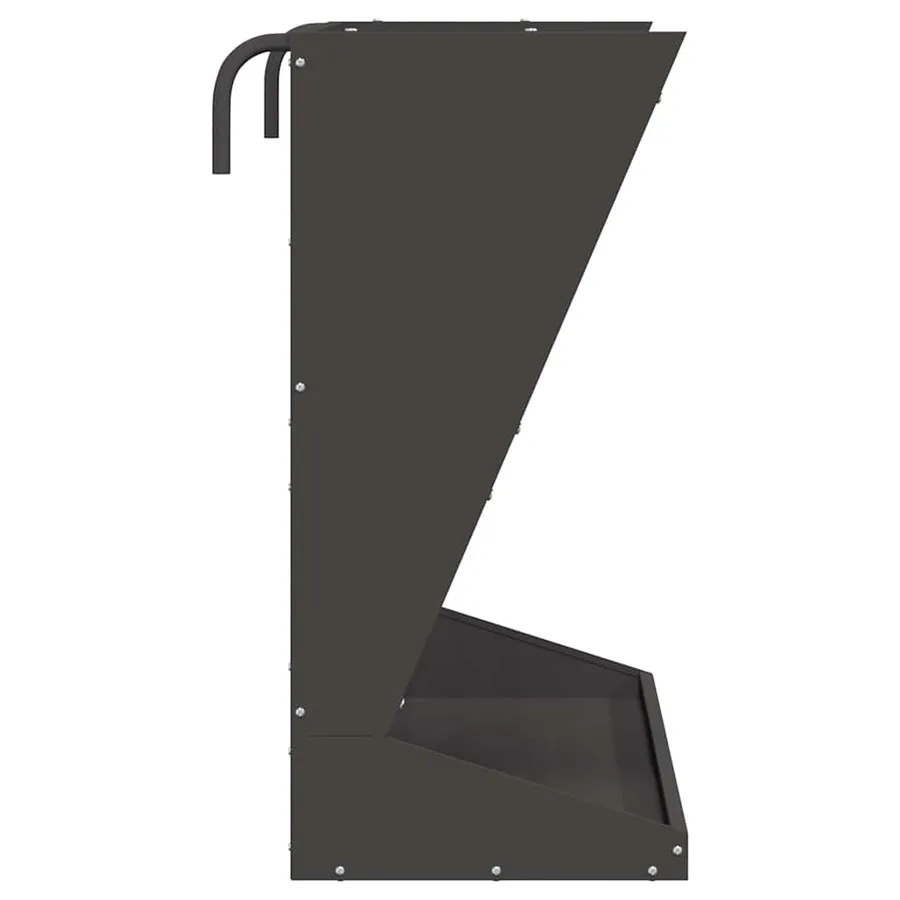 Distributeur de Foin Noir 71 x 33 x 70 cm Acier Laminé à Froid - 6
