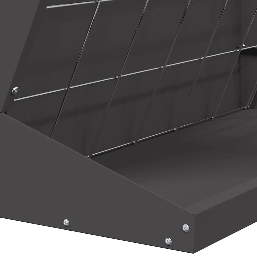 Distributeur de Foin Noir 71 x 33 x 70 cm Acier Laminé à Froid - 9