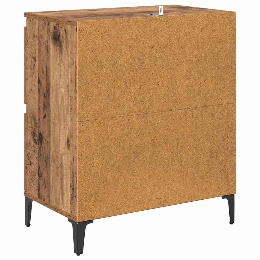 Buffets 2 pcs Bois Ancien 60 x 35 x 70 cm Bois d'ingénierie - 9