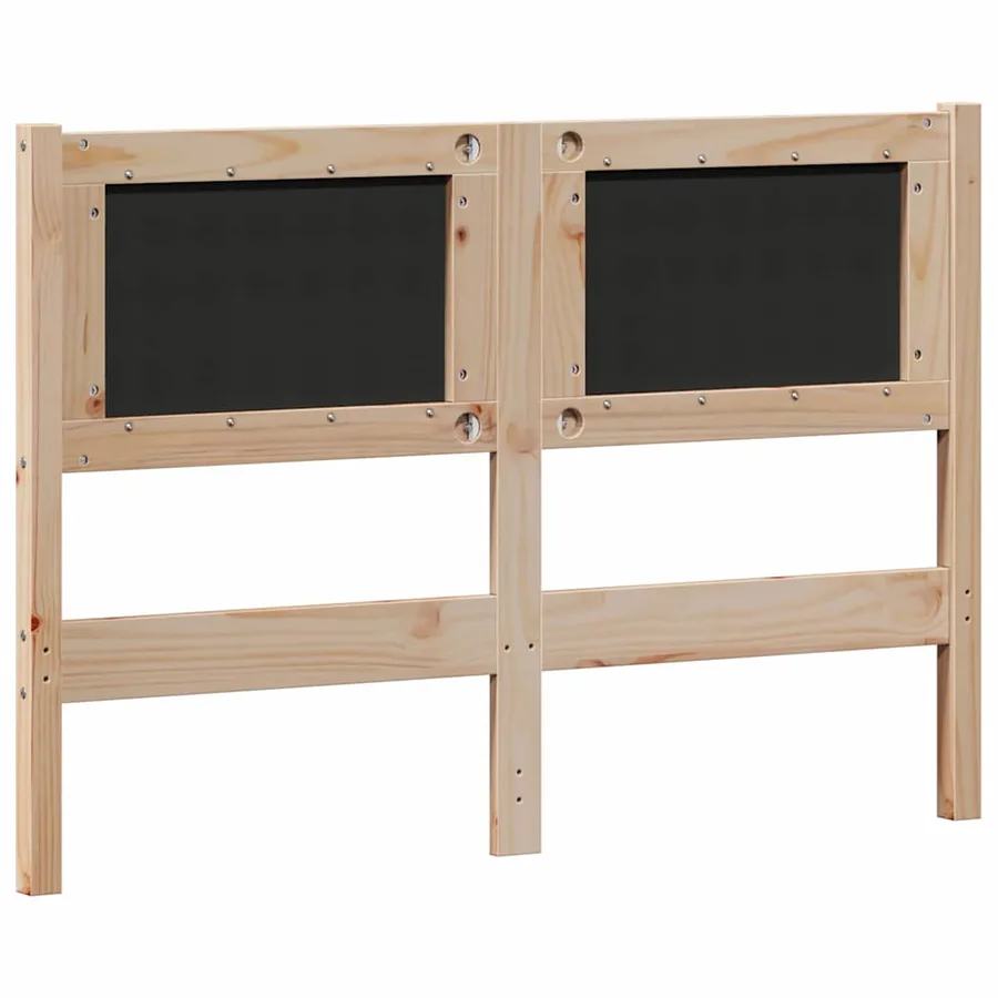 Tête de lit Marron et gris clair 135 cm Bois massif en pin - 6