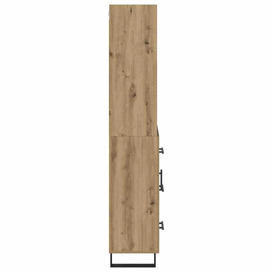 Haut Armoire 2 pcs Chêne artisanal 69,5 x 34 x 180 cm - 9