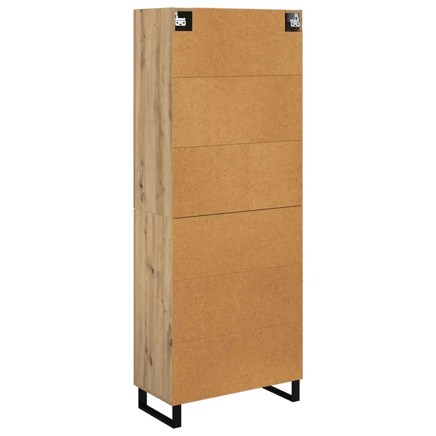 Haut Armoire 2 pcs Chêne artisanal 69,5 x 34 x 180 cm - 10