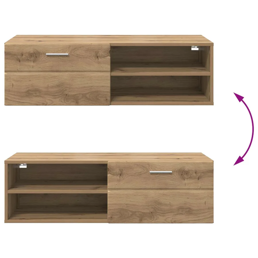 Cabinet en Bois 100,5 x 39 x 30 cm Chêne artisanal - 12