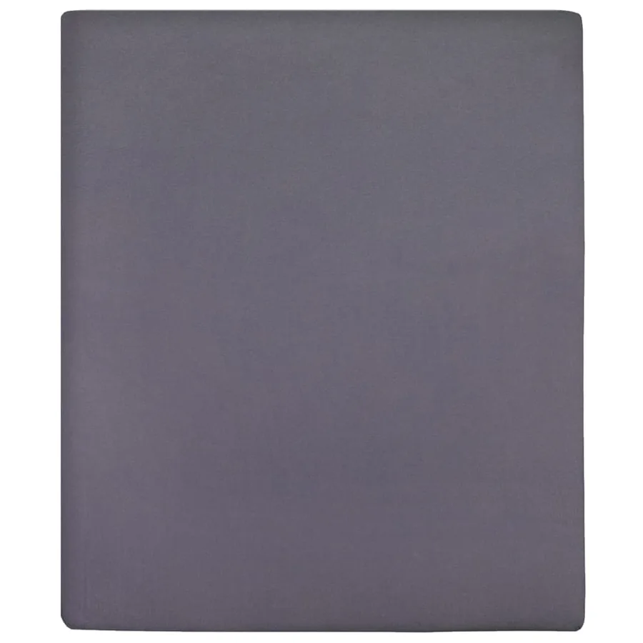 Drap-housse Jersey Anthracite 90x200 cm Coton - 2