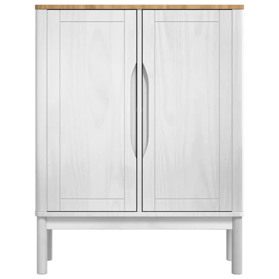 Buffet FLORO Blanc 70 x 30 x 70,5 cm Bois de Pin Massif - 6