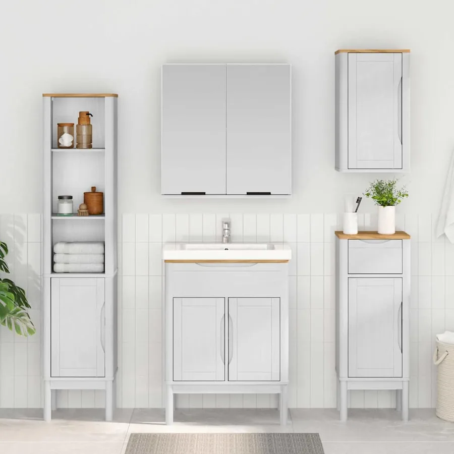 Armoire murale de salle de bain FLORO Blanc 35 x 30 x 60 cm