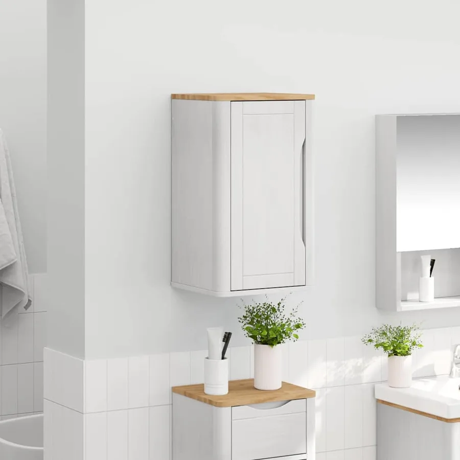 Armoire murale de salle de bain FLORO Blanc 35 x 30 x 60 cm - 4