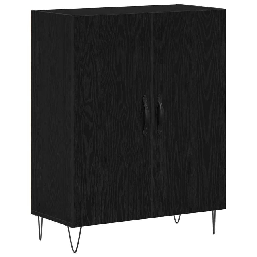 Haut Armoire Chêne noir 69,5 x 34 x 180 cm Bois d'ingénierie - 6