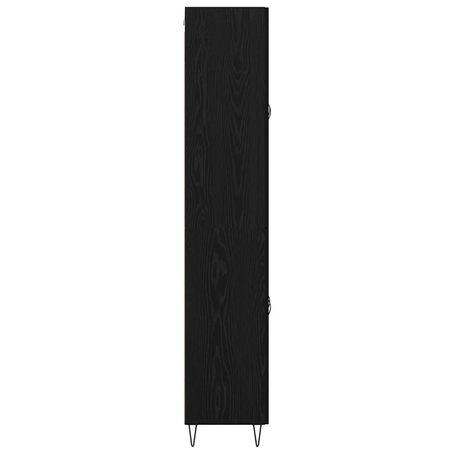 Haut Armoire Chêne noir 69,5 x 34 x 180 cm Bois d'ingénierie - 9