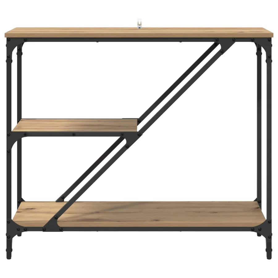 Table console Chêne artisanal 88,5 x 30 x 75 cm - 5