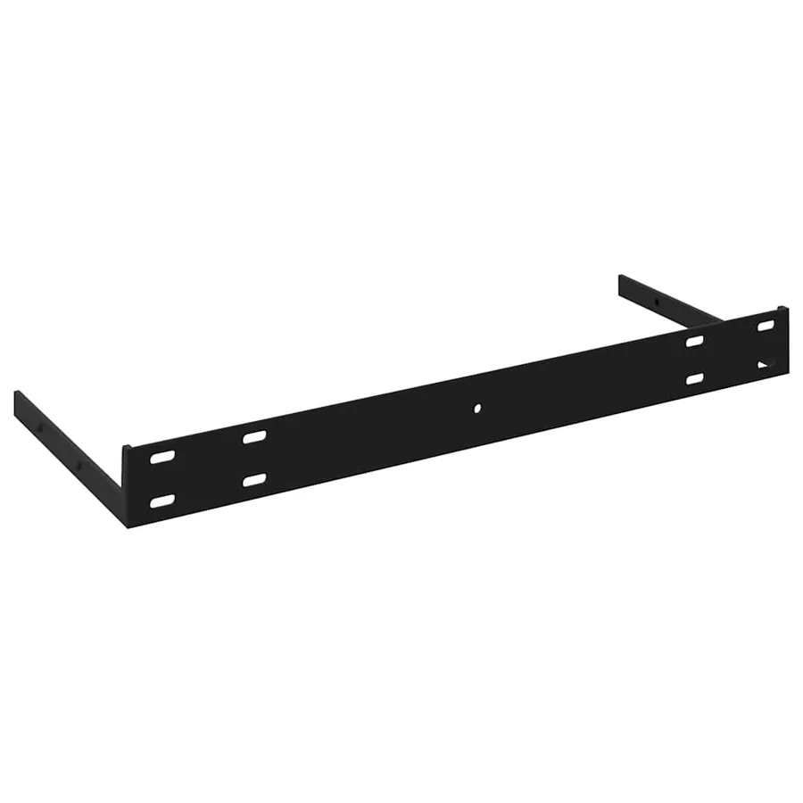 Étagère murale flottante Noir brillant 60x23,5x3,8 cm MDF - 12