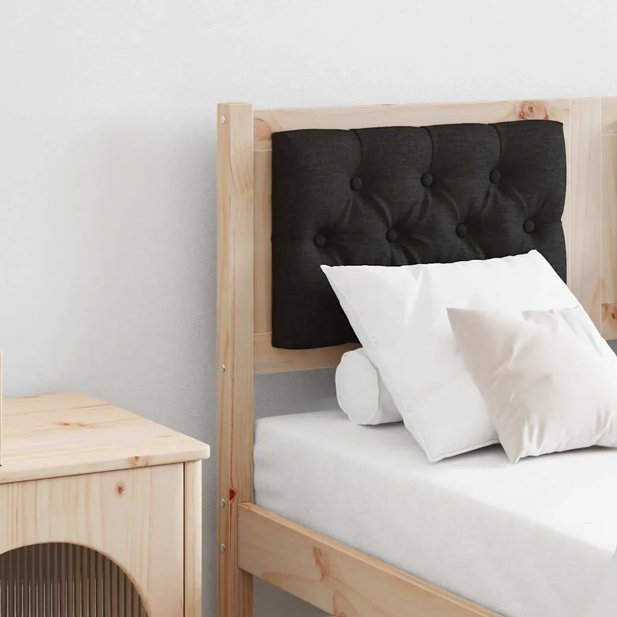 Tête de lit Autre Marron et noir 120 cm Bois massif en pin