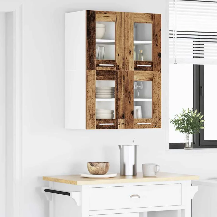Armoire suspendue Bois ancien 60 x 31 x 40 cm Bois d'ingénierie - 4