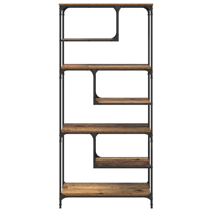 Bibliothèque Bois ancien 81 x 36 x 176 cm Bois d'ingénierie - 5