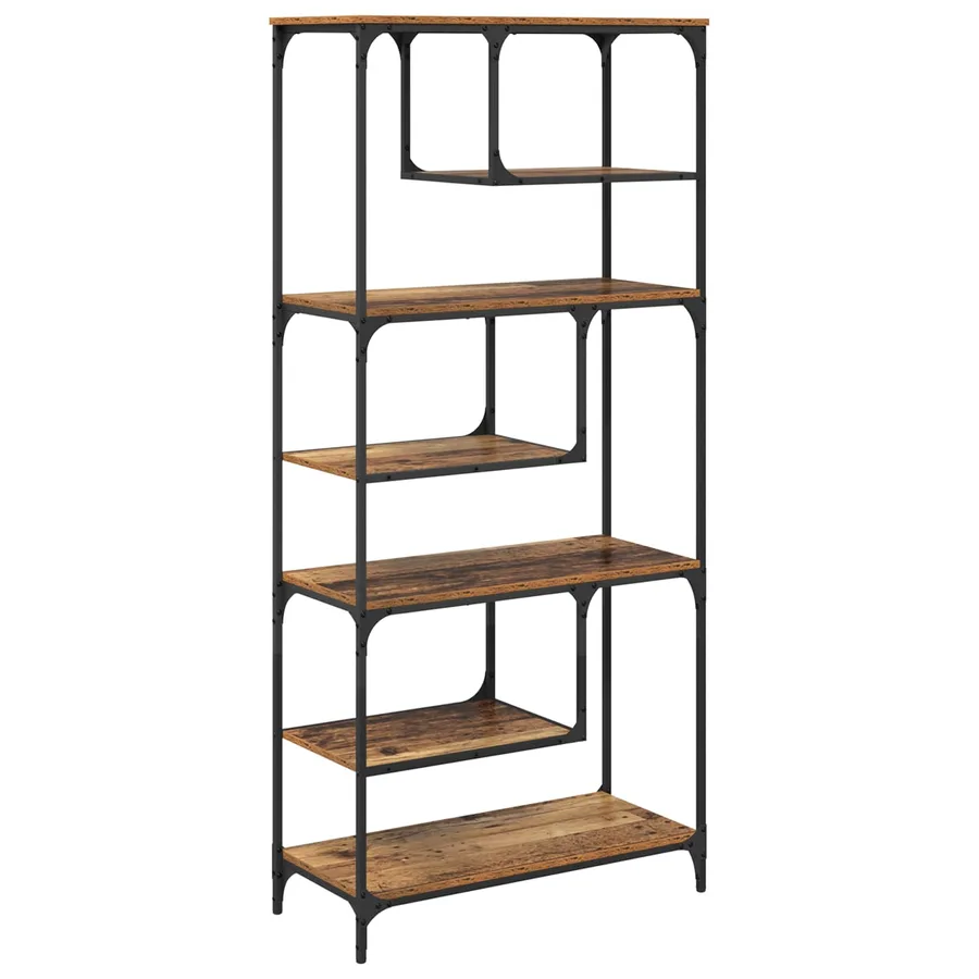 Bibliothèque Bois ancien 81 x 36 x 176 cm Bois d'ingénierie - 7