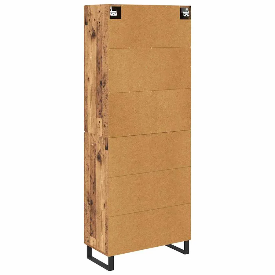 Haut Armoire avec tiroir 2 pcs Bois Ancien 69,5 x 34 x 180 cm - 10