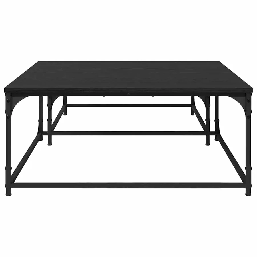Table basse 2 pcs Chêne noir Bois d'ingénierie - 6