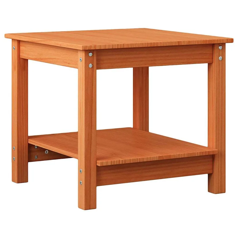 Table basse Marron cire 50 x 50 x 45 cm Bois massif en pin - 2