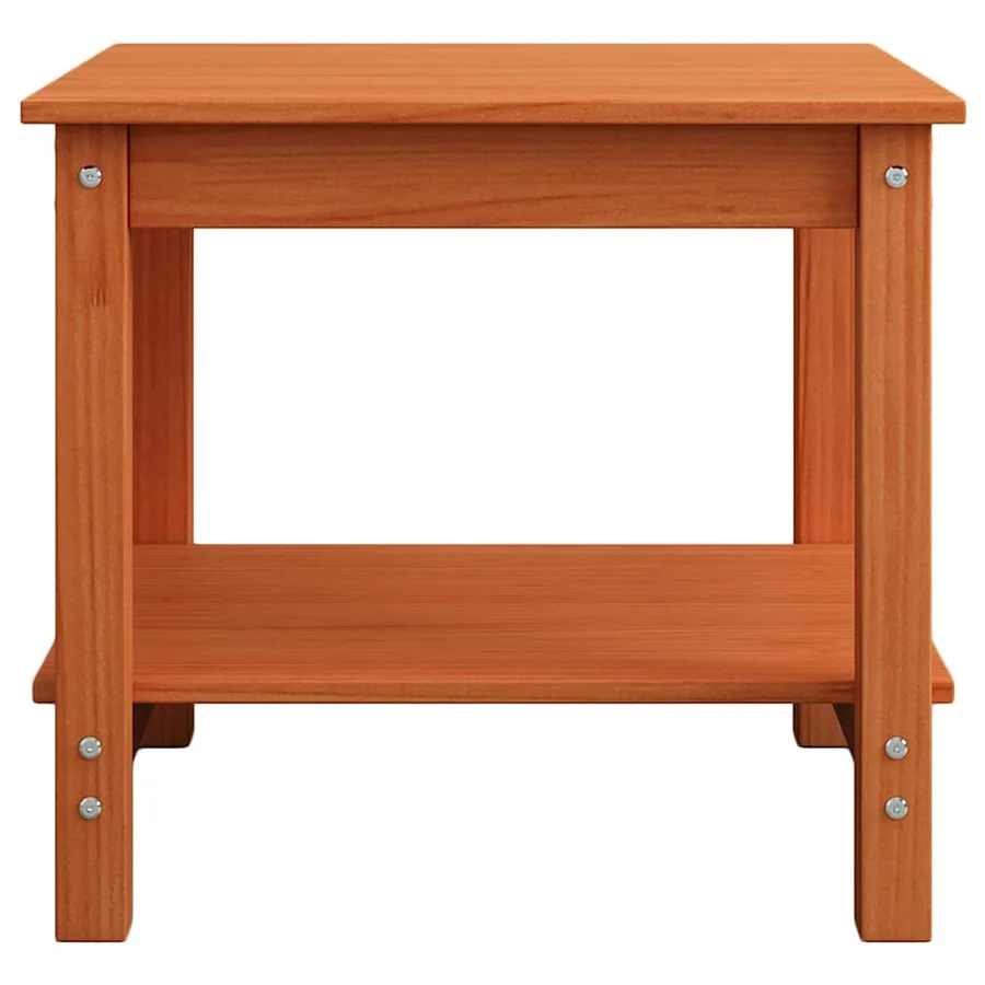 Table basse Marron cire 50 x 50 x 45 cm Bois massif en pin - 4