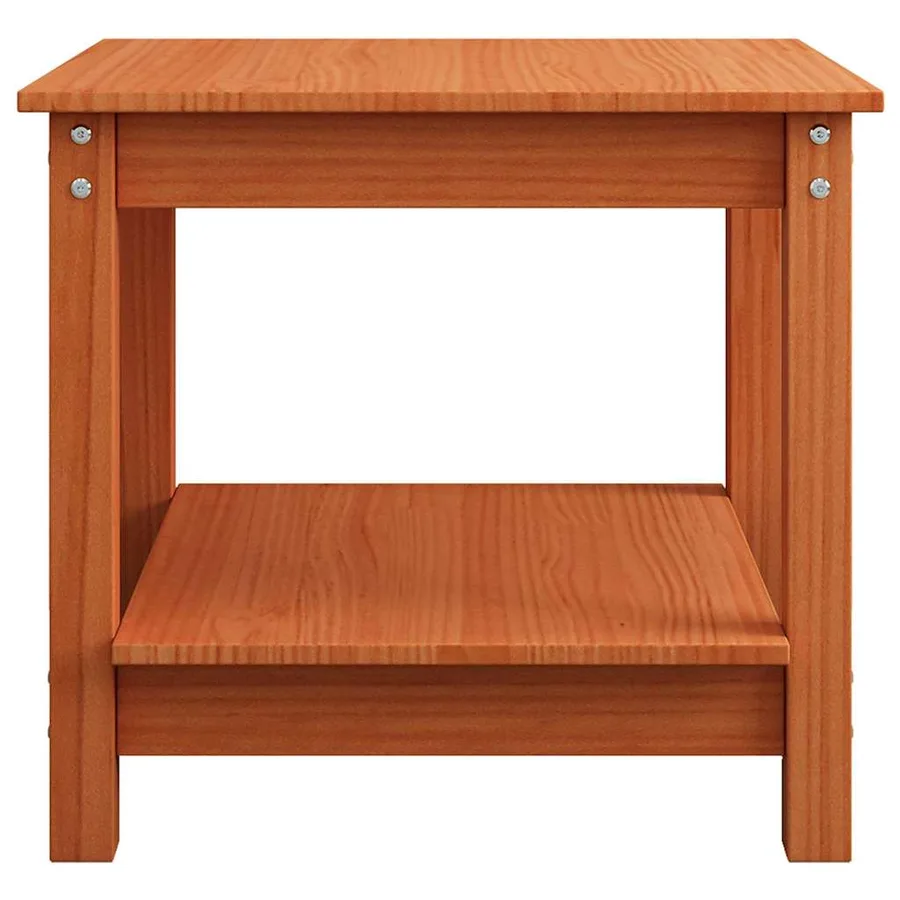 Table basse Marron cire 50 x 50 x 45 cm Bois massif en pin - 5