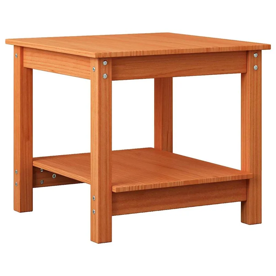 Table basse Marron cire 50 x 50 x 45 cm Bois massif en pin - 6