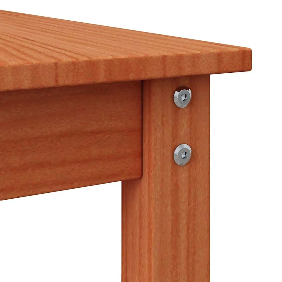 Table basse Marron cire 50 x 50 x 45 cm Bois massif en pin - 7