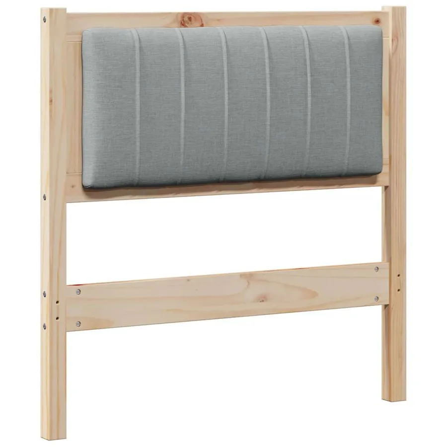 Tête de lit capitonnée avec tête de lit Marron 75 cm Pin massif - 2