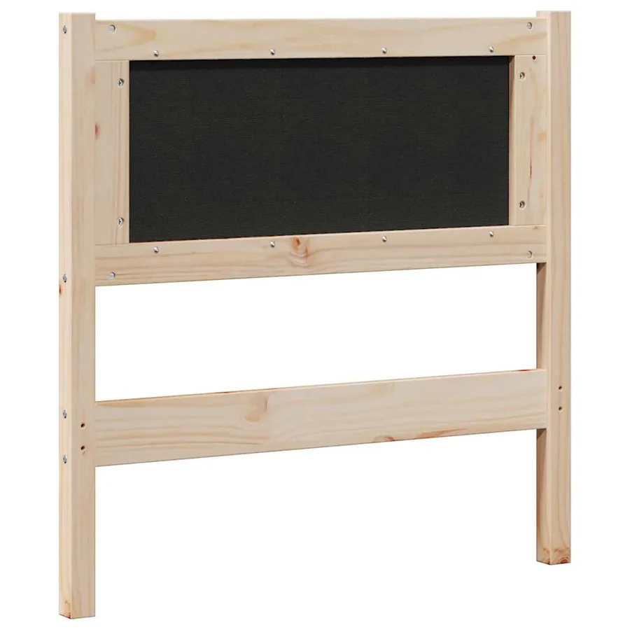 Tête de lit capitonnée avec tête de lit Marron 75 cm Pin massif - 6