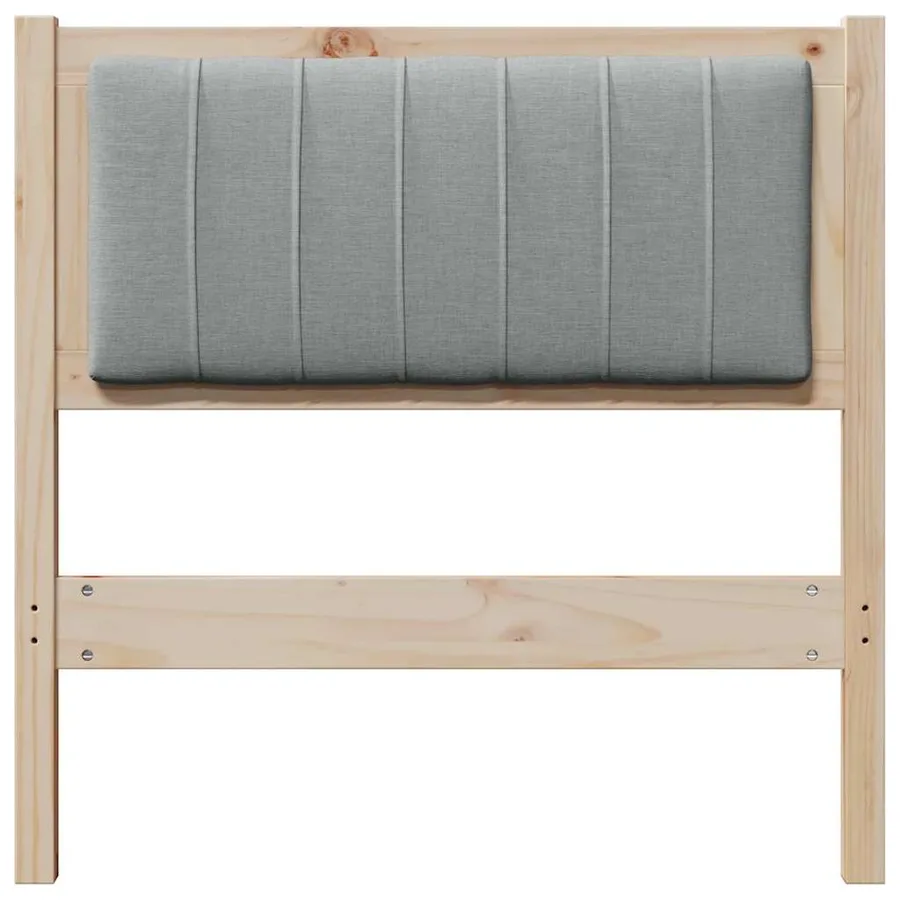 Tête de lit capitonnée avec tête de lit Marron 80 cm Pin massif - 4