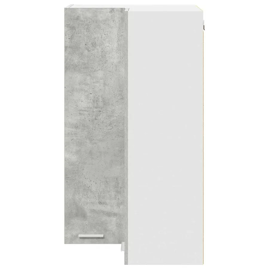 Armoire suspendue Gris béton et Blanc 57 x 57 x 100 cm - 6