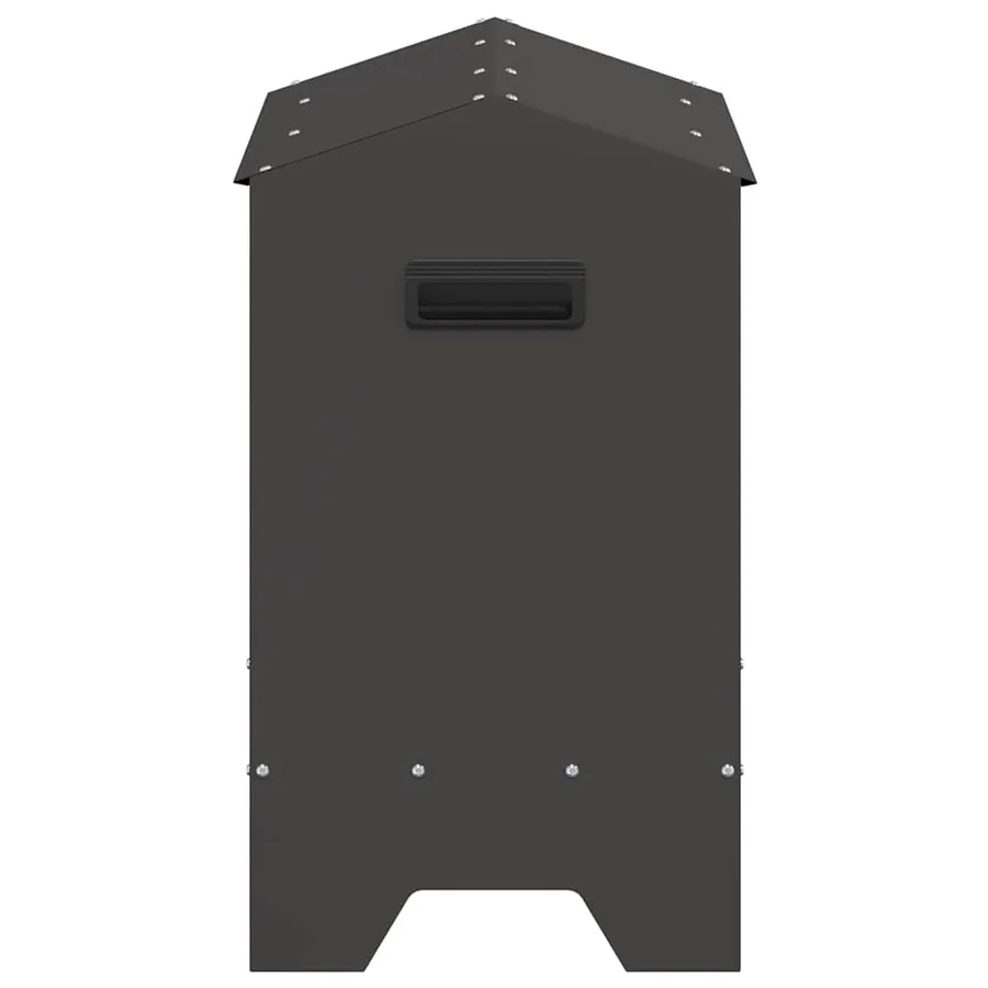 Bac de nourrissage pour poules Noir 81 x 32 x 53,5 cm - 6