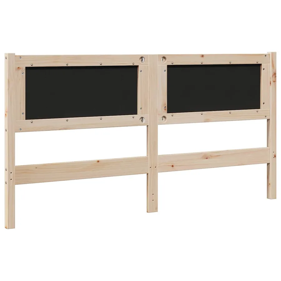 Tête de lit capitonnée Marron 150 cm Pin massif - 6