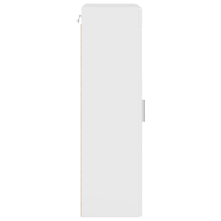 Cabinet en Bois avec stockage Blanc brillant 50 x 29 x 100 cm - 7