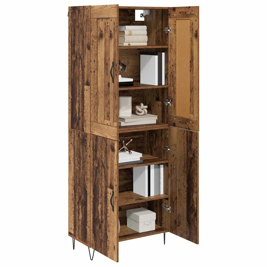 Haut Armoire Bois Ancien 69,5 x 34 x 180 cm Bois d'ingénierie - 3