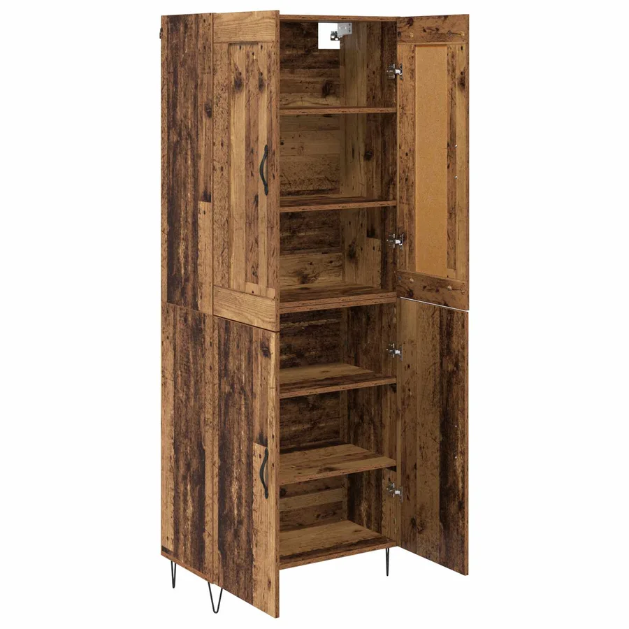 Haut Armoire Bois Ancien 69,5 x 34 x 180 cm Bois d'ingénierie - 5
