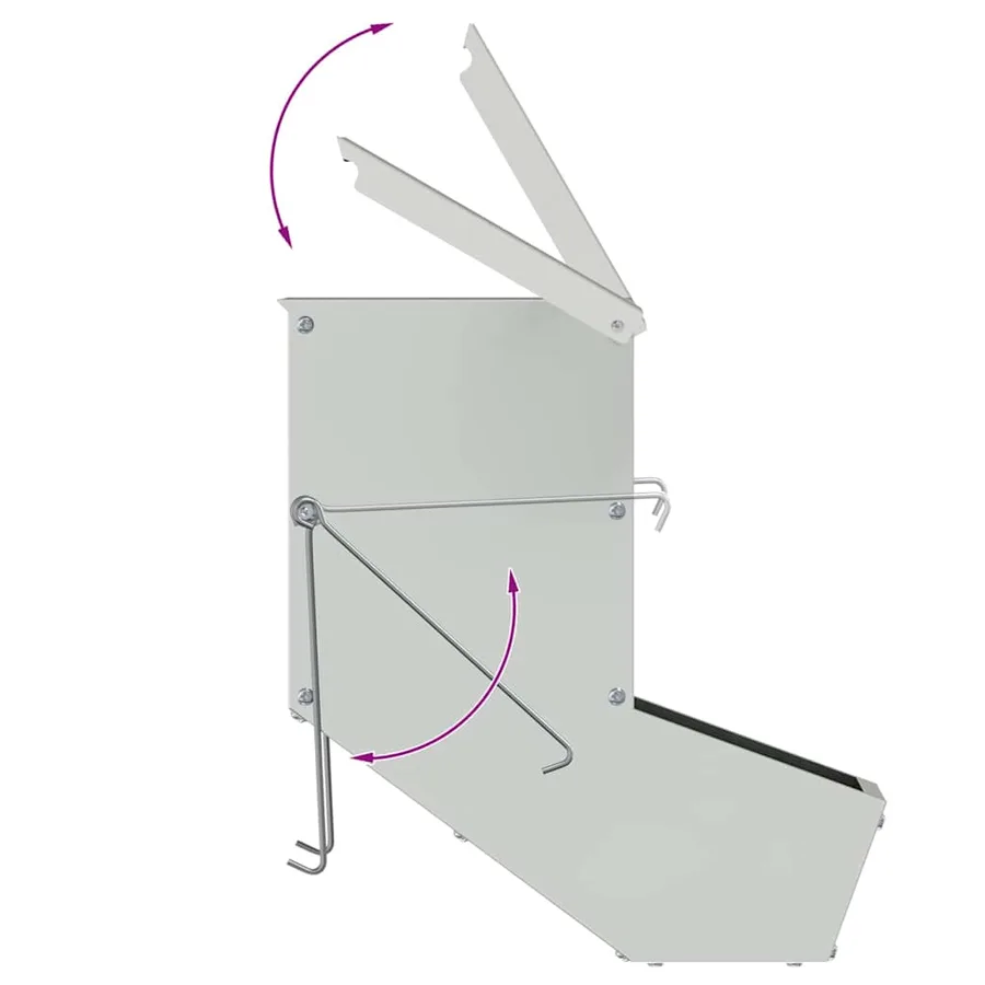 Distributeur pour lapins Argent 12,5 x 26 x 28,5 cm - 10