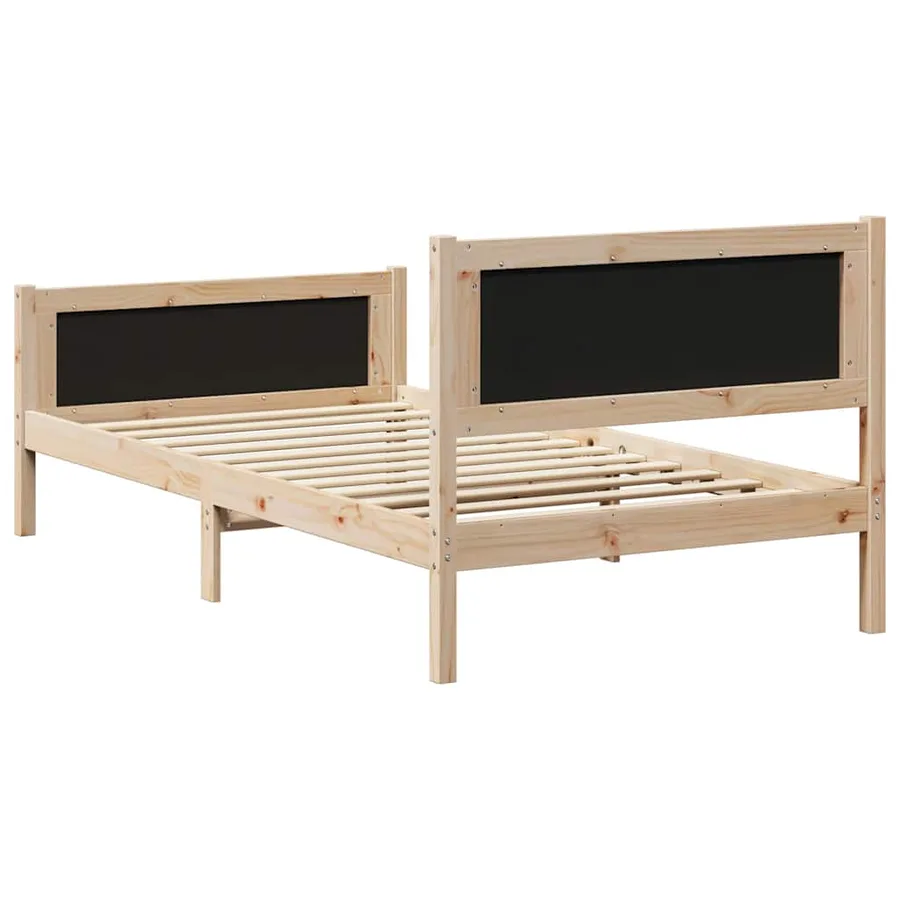 Cadre de lit Gris clair 100 x 200 cm Pin massif - 7