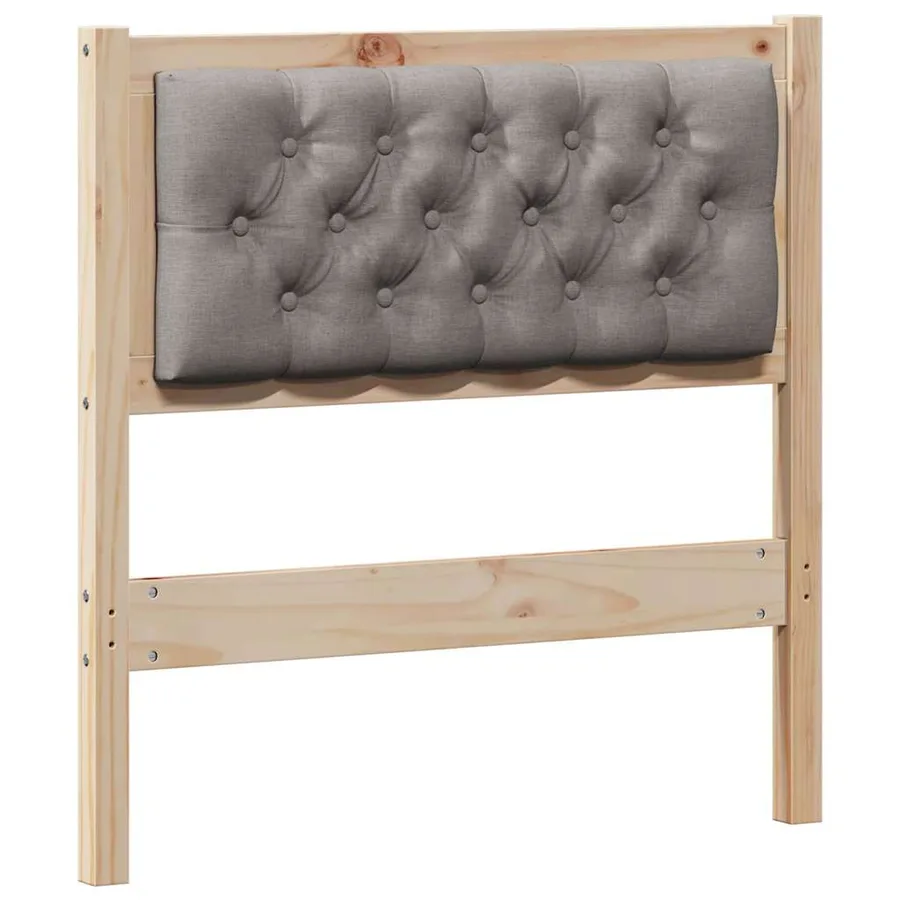 Tête de lit Autre Marron et taupe 80 cm Bois massif en pin - 2